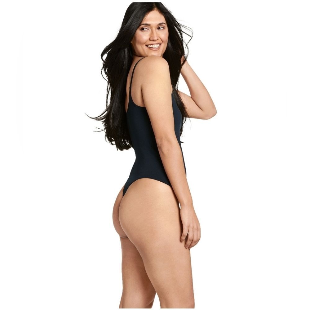 Jockey® Essentials Women's Smoothing Thong Back Bodysuit, Seamfree Shapewear, S - Picture 2 of 4